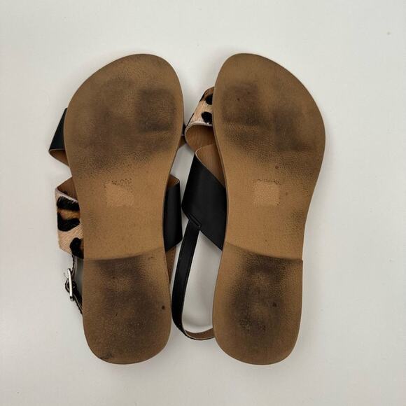 Asos Rule London Leopard Leather Sandals size US 5 / UK 3 - Picture 12 of 12